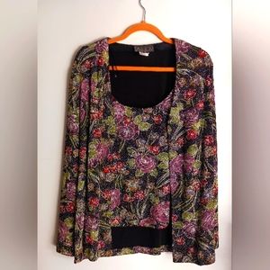 ALEX EVENINGS BLOUSE WITH JACKET